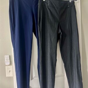 Stylish Women's Navy and Black Pants